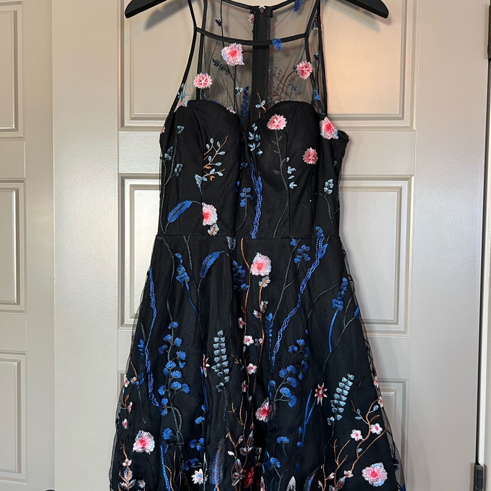 My Michelle Sleeveless Embroidered Dress - Juniors, Womens, Size 9